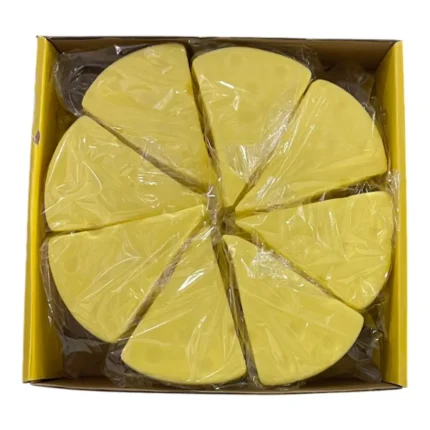 triangular cheese shaped squishy toy
