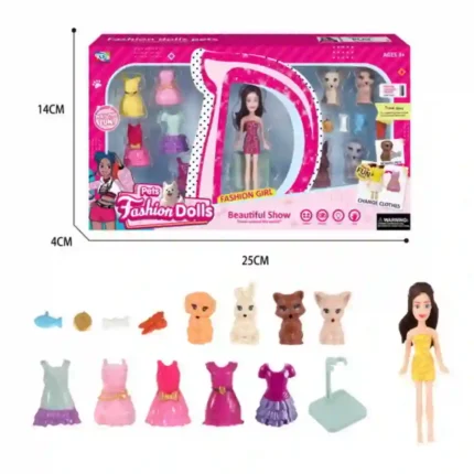Fashion Girl Pet Doll Dress-Up Set | SDMAX Toys Wholesaler