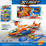 Street Convoy Military Cargo Aircraft Toy with Light, Music & Missile Launcher | SDMAX TOYS WHOLESALER