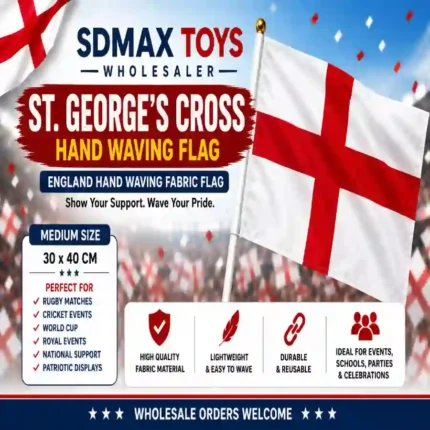 England Flag Hand Waving Flags Bulk Wholesale Supplier