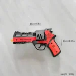 Red and black cowboy-style 8 shot ring cap toy revolver in retail blister packaging by SDMAX Toys Wholesaler UK