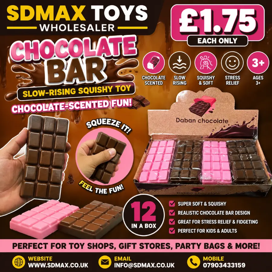 Chocolate Bar Squishy Toy Chocolate Bar Squishy Toy