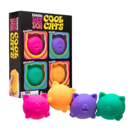 Cool Cats Cat Squishy Sensory Stress Toy in assorted colours with retail window box packaging - Wholesale by SDMAX Toys Wholesaler
