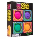 Cool Cats Cat Squishy Sensory Stress Toy in assorted colours with retail window box packaging - Wholesale by SDMAX Toys Wholesaler