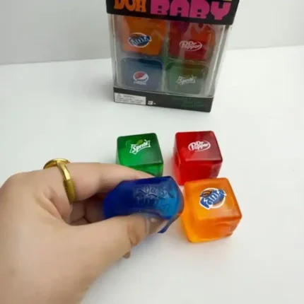 Soda Cube Squishy Set – Super Solid Slow Rise Soft Drink Inspired Sensory Toy by SDMAX Toys Wholesaler