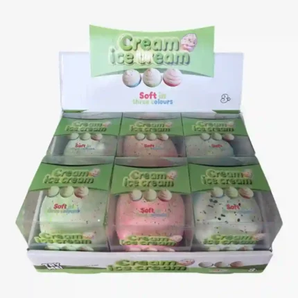 Giant Cream Ice Cream Soft Squishy Toy 12 Pieces Box – Assorted Colors