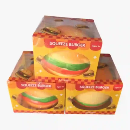 Jumbo Burger Soft Squishy Squeeze Stress Relief Toy