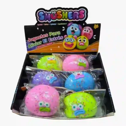 Smushers Venting Funny Balls 10cm – Funny Face Stress Relief Squishy Toy | 12 Pcs Wholesale