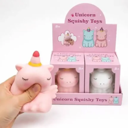 Unicorn Squishy Toy for Kids – Cute Soft Squeeze Toy – 3+ – Assorted Colours – SDMAX Toys Wholesaler
