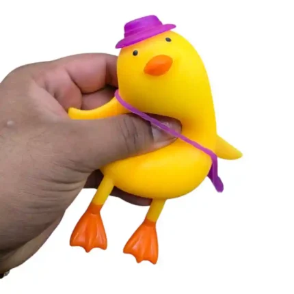 Happy Duck Squishy Toy 14cm – Soft Pinch & Squeeze Stress Relief Sensory Toy | 12 PCS Box | SDMAX Toys Wholesaler