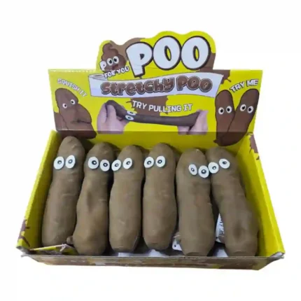 Stretchy Poo Squishy Toy 15cm – Soft & Stretchy Squeeze Stress Relief Fidget Toy | 12 PCS Box | SDMAX Toys Wholesaler