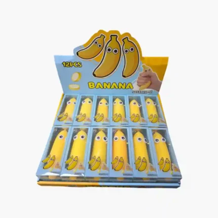 Banana squeeze toy 14x4.5cm 12pcs display box – SDMAX Toys Wholesaler