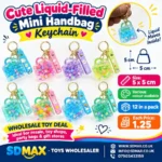 Cute Liquid-Filled Mini Handbag Keychain | Wholesale Shaker Bag Charm