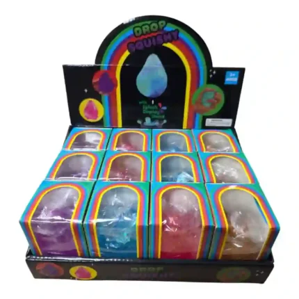 Drop Squishy Toy 8×5.5cm – Soft Squeeze Sensory & Stress Relief Fidget Toy | 12 PCS Box | SDMAX Toys Wholesaler
