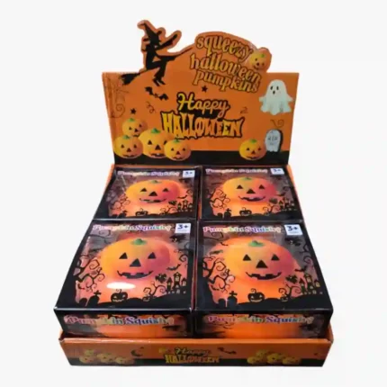 Halloween Pumpkin Squishy Toy 16x11cm 4pcs display box – SDMAX Toys Wholesaler