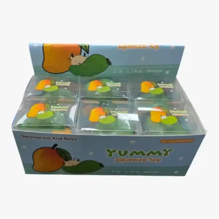 Mango squeeze toy 7x6cm, 12 pieces wholesale box by SDMAX Toys Wholesaler