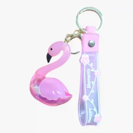 Kawaii Flamingo Acrylic Keychain for Gifts & Accessories Wholesale