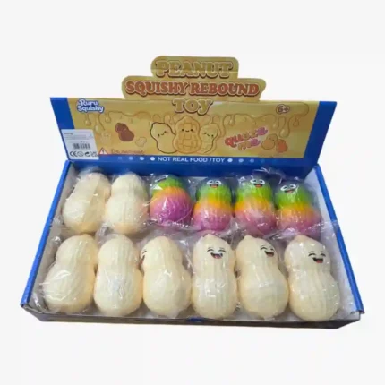 Peanut Squishy Rebound Toy 9.5x6cm 12pcs Display Box – SDMAX Toys Wholesaler