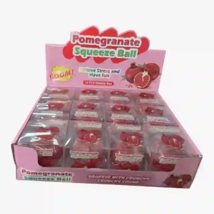SDMAX Pomegranate Squeeze Ball 6.5x6.5cm Crunchy Stress Relief Toy