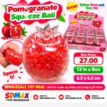 SDMAX Pomegranate Squeeze Ball 6.5x6.5cm Crunchy Stress Relief Toy