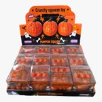 SDMAX Pumpkin Squish Crunchy Squeeze Toy 6x6cm 12 Pieces Halloween