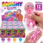 Sleeping Baby Glittered Maltose Squishy Toy 11×7cm – Soft Squeeze Sensory Stress Relief Toy | 12 PCS Box | SDMAX Toys Wholesaler