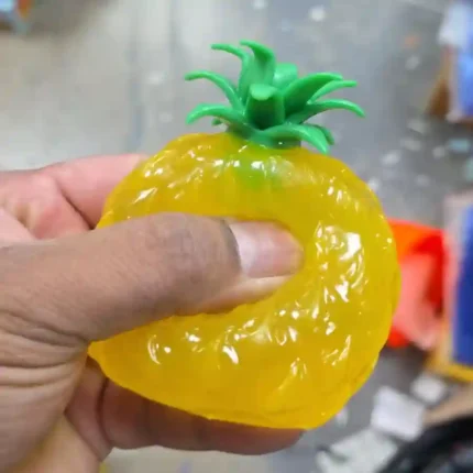 Vaseline Squeeze Pineapple Squishy Toy 8x6cm – soft pineapple-shaped squishy toy, 12-piece wholesale box by SDMAX Toys Wholesaler