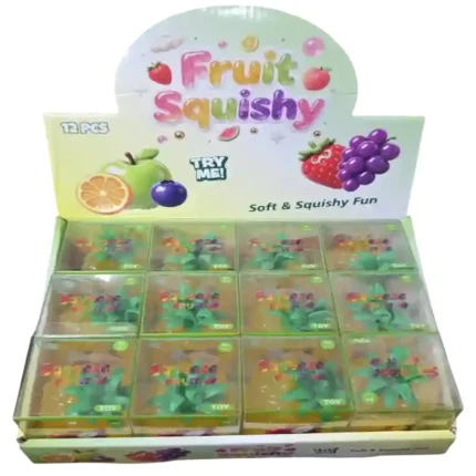 Vaseline Squeeze Pineapple Squishy Toy 8x6cm – soft pineapple-shaped squishy toy, 12-piece wholesale box by SDMAX Toys Wholesaler