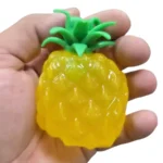 Vaseline Squeeze Pineapple Squishy Toy 8x6cm – soft pineapple-shaped squishy toy, 12-piece wholesale box by SDMAX Toys Wholesaler