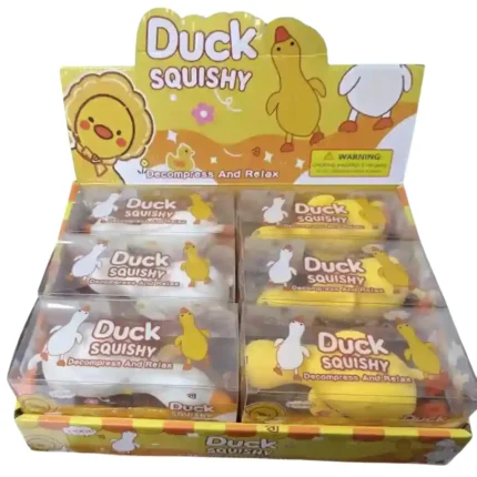 Crunchy Squzee Duck soft squishy squeeze toy 16x7cm wholesale – 12 pieces box | SDMAX Toys Wholesaler