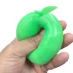 Crunchy green apple squishy toy soft stretchy ASMR sensory toy wholesale from SDMAX Toys Wholesaler
