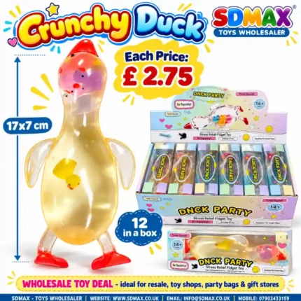 Crunchy Duck Squishy Stress Relief Fidget Toy Wholesale from SDMAX Toys Wholesaler