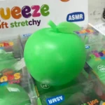 Crunchy green apple squishy toy soft stretchy ASMR sensory toy wholesale from SDMAX Toys Wholesaler