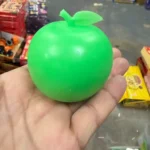 Crunchy green apple squishy toy soft stretchy ASMR sensory toy wholesale from SDMAX Toys Wholesaler