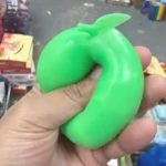 Crunchy green apple squishy toy soft stretchy ASMR sensory toy wholesale from SDMAX Toys Wholesaler