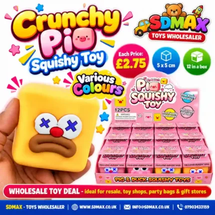 Crunchy Pig Squishy Toy Wholesale Stress Relief Fidget Toy from SDMAX Toys Wholesaler