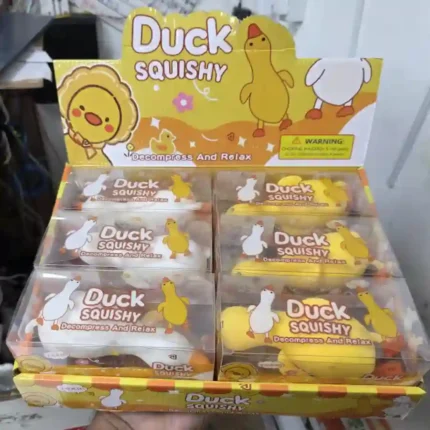 Crunchy Squzee Duck soft squishy squeeze toy 16x7cm wholesale – 12 pieces box | SDMAX Toys Wholesaler