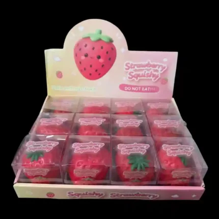 Crunchy Strawberry Squishy Toy wholesale sensory stress toy from SDMAX Toys Wholesaler