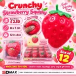 Crunchy Strawberry Squishy Toy wholesale sensory stress toy from SDMAX Toys Wholesaler
