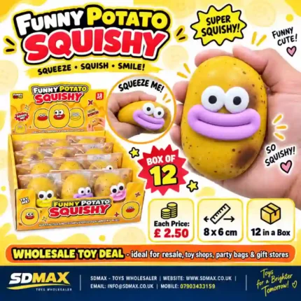 Funny Potato Squishy Toy wholesale novelty squeeze toy from SDMAX Toys Wholesaler