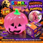 Halloween Pumpkin Squishy Toy 6×6cm – Super Squishy Stress Relief Novelty