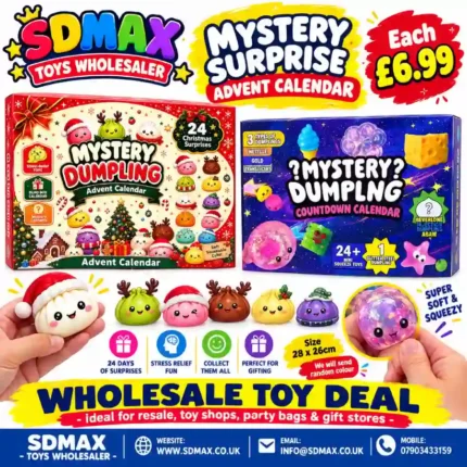 Mystery Dumpling Advent Calendar 24 Day Squeeze Toy – SDMAX Toys Wholesaler