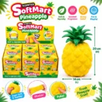 Large, soft and interactive Pineapple Squishy Toys designed for squeezing, poking and stretching. Approximately 20 × 14cm, with a scented design and attractive retail packaging.