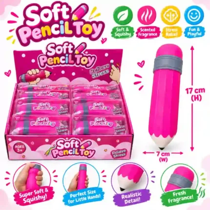 Soft Pencil Toy Stress Relief Squishy 17×7cm – SDMAX TOYS WHOLESALER