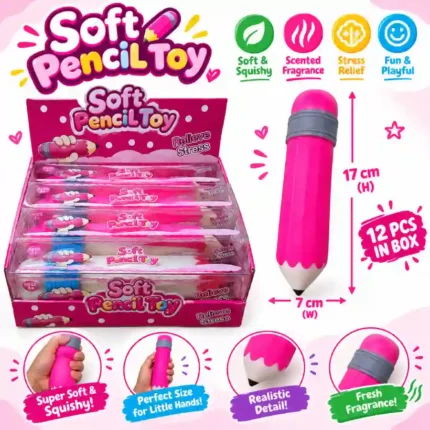 Soft Pencil Toy Stress Relief Squishy 17×7cm – SDMAX TOYS WHOLESALER
