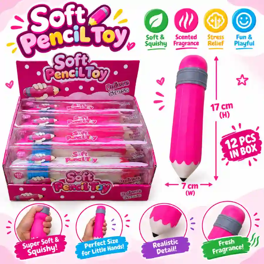 soft-pencil-toy-stress-relief-17x7cm-sdmax-toys Soft Pencil Toy Stress Relief Squishy 17×7cm – SDMAX TOYS WHOLESALER