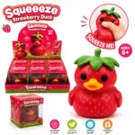 Strawberry Duck Squishy Toy soft squeeze fidget toy – SDMAX Toys Wholesaler