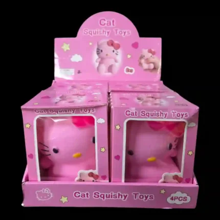 Sweet Kitty Squishy Stress Toy pink cat sensory toy wholesale from SDMAX Toys Wholesaler