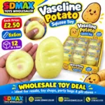 Vaseline Potato Squeeze Toy soft stress relief squishy sensory toy wholesale from SDMAX Toys Wholesaler