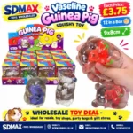 Guinea Pig Squishy Toy – Transparent Animal Squeeze Toy, 9 × 8cm, Box of 12 Wholesale